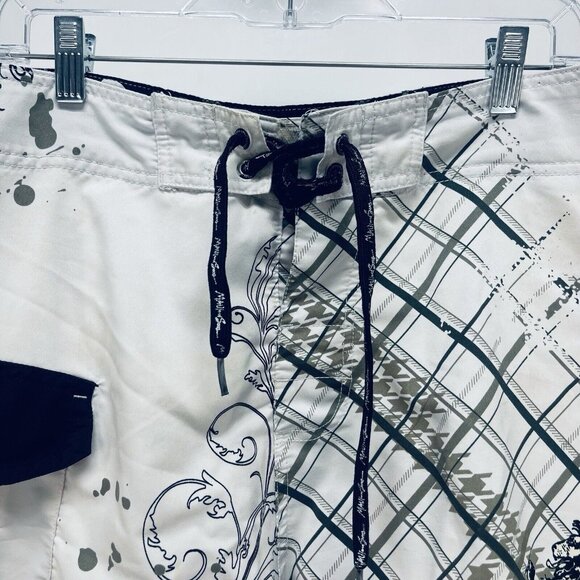 Maui And Sons Short Swimwear Size 34 Men’s Board lion/splash Drawstring - Picture 2 of 10